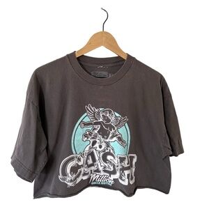 Million Dolla Motive “CASH” Cropped Graphic Tee – Women’s XL